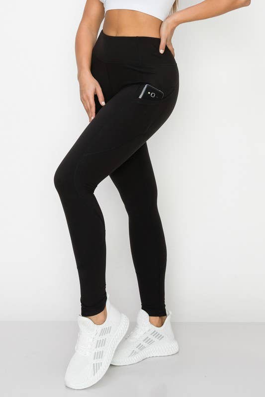 Yoga Pants With Side Pockets High Waisted